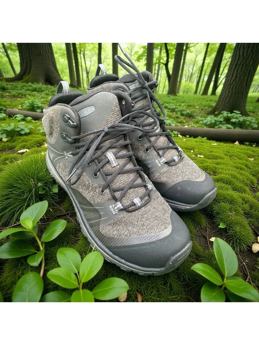 Keen Women's Terradora Mid, Gray Waterproof Hiking Boot 8 W